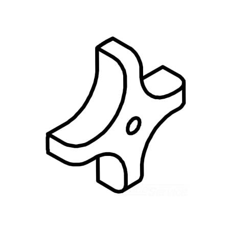 Kohler Handle, 4 Arm Stop 33395-BV